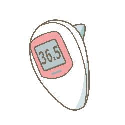 熱を測る体温計